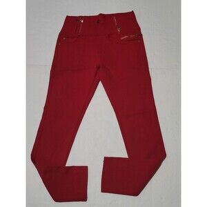 Bae City  Women's Skinny Jeans Red Size Small 65 %polyester